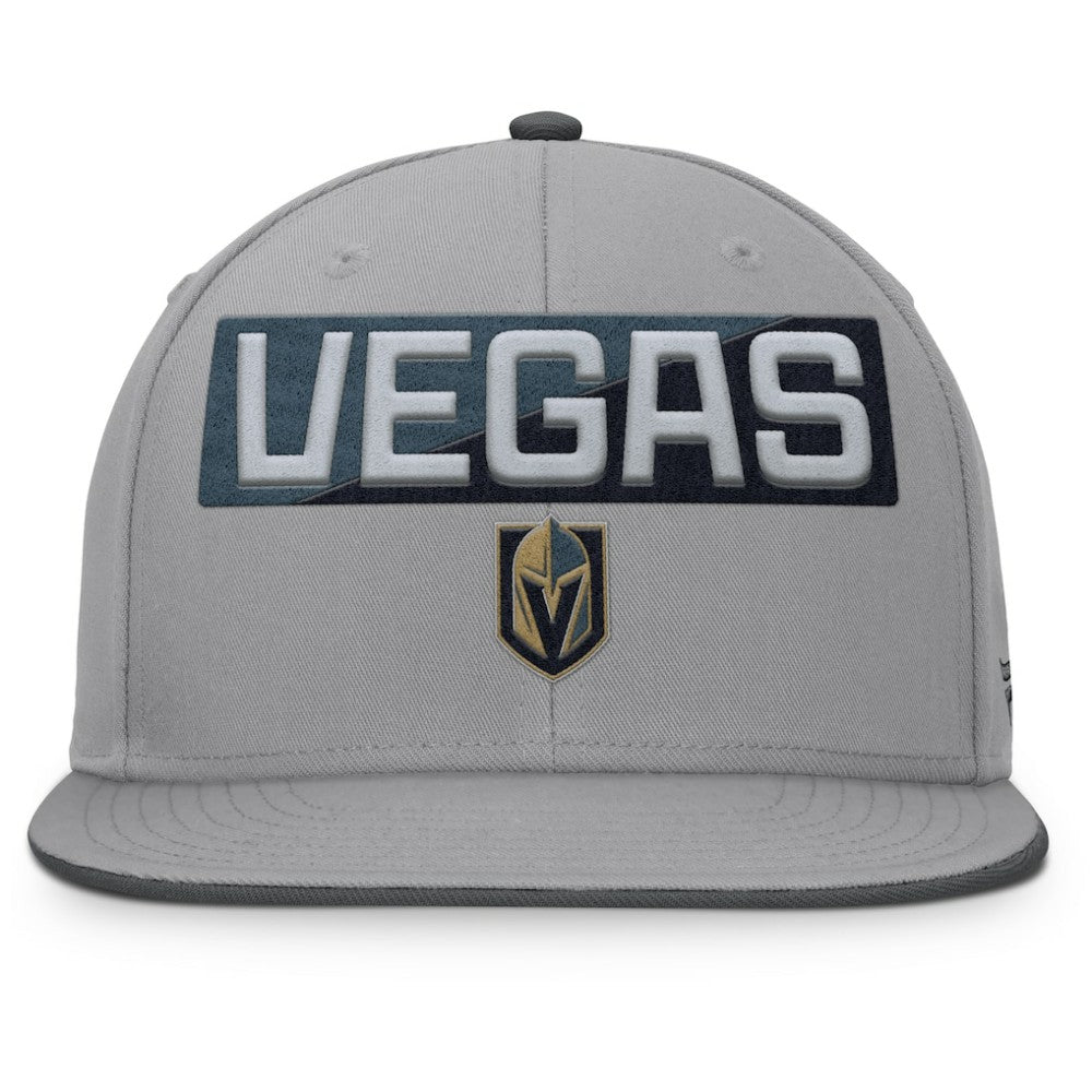 Vegas Golden Knights Fanatics Fundamentals Duo Split Logo Snapback Hat Outlet