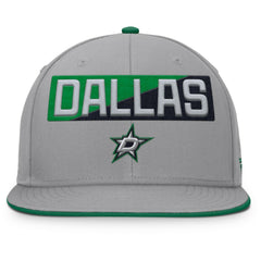 Dallas Stars Fanatics Fundamentals Duo Split Logo Snapback Hat Outlet