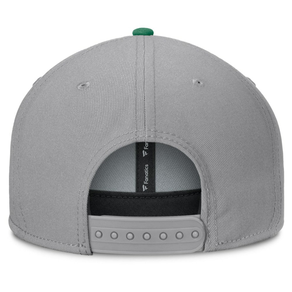 Dallas Stars Fanatics Fundamentals Duo Split Logo Snapback Hat Outlet