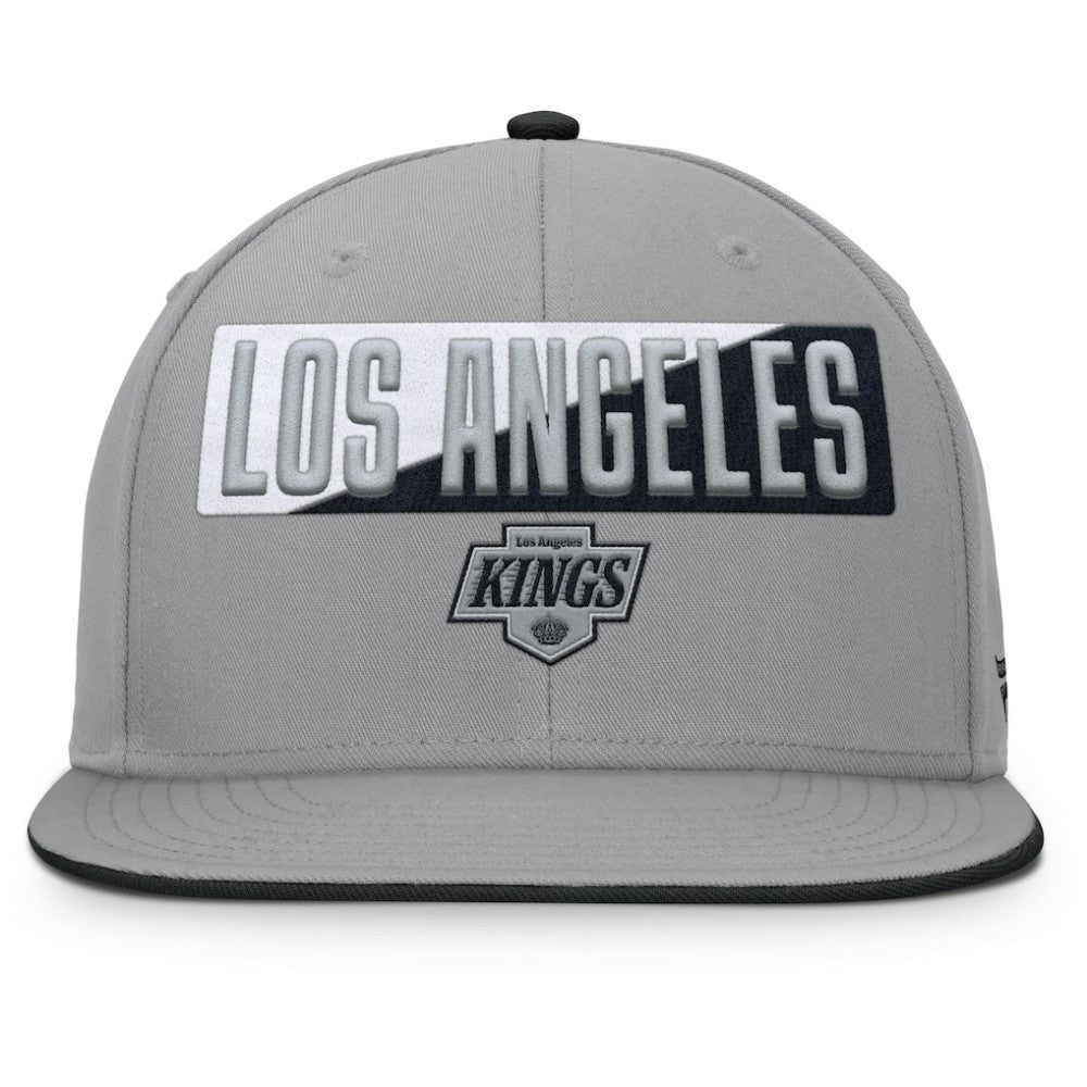 Los Angeles Kings Fanatics Fundamentals Duo Split Logo Snapback Hat Discount