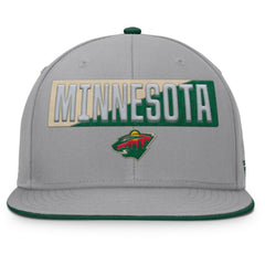 Minnesota Wild Fanatics Fundamentals Duo Split Logo Snapback Hat Sale