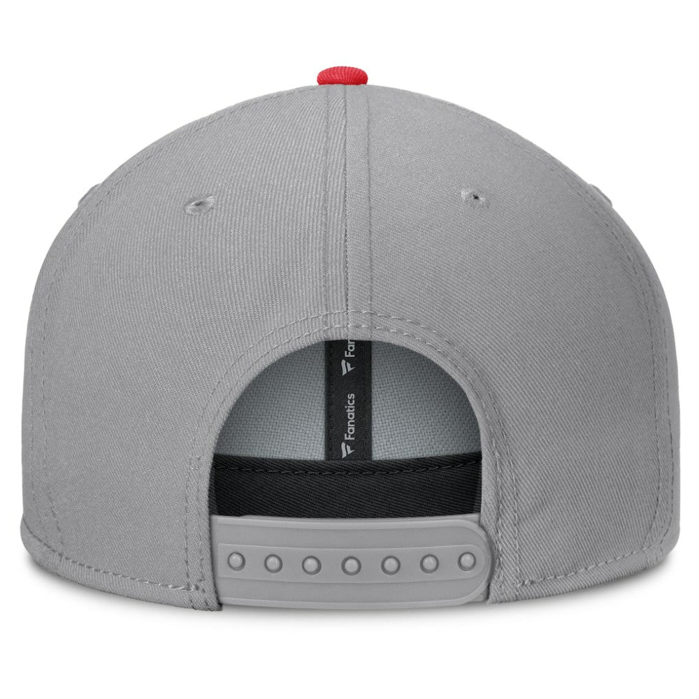 New Jersey Devils Fanatics Fundamentals Duo Split Logo Snapback Hat Online