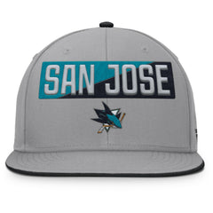 San Jose Sharks Fanatics Fundamentals Duo Split Logo Snapback Hat Outlet