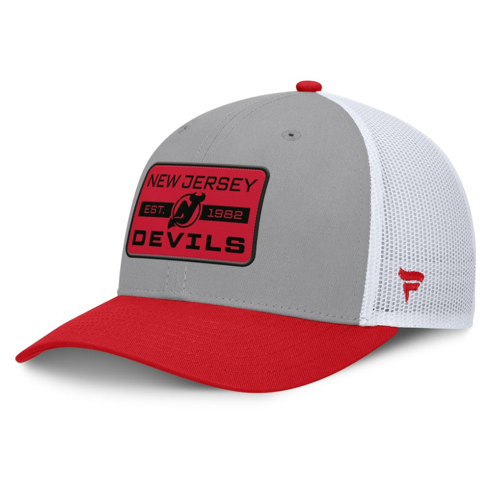 New Jersey Devils Fanatics Fundamental Adapt Trucker Adjustable Hat For Sale