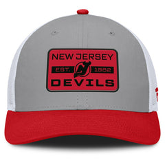 New Jersey Devils Fanatics Fundamental Adapt Trucker Adjustable Hat For Sale