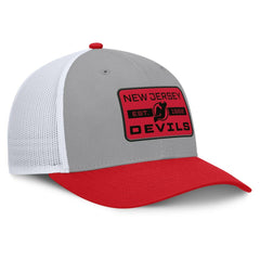 New Jersey Devils Fanatics Fundamental Adapt Trucker Adjustable Hat For Sale