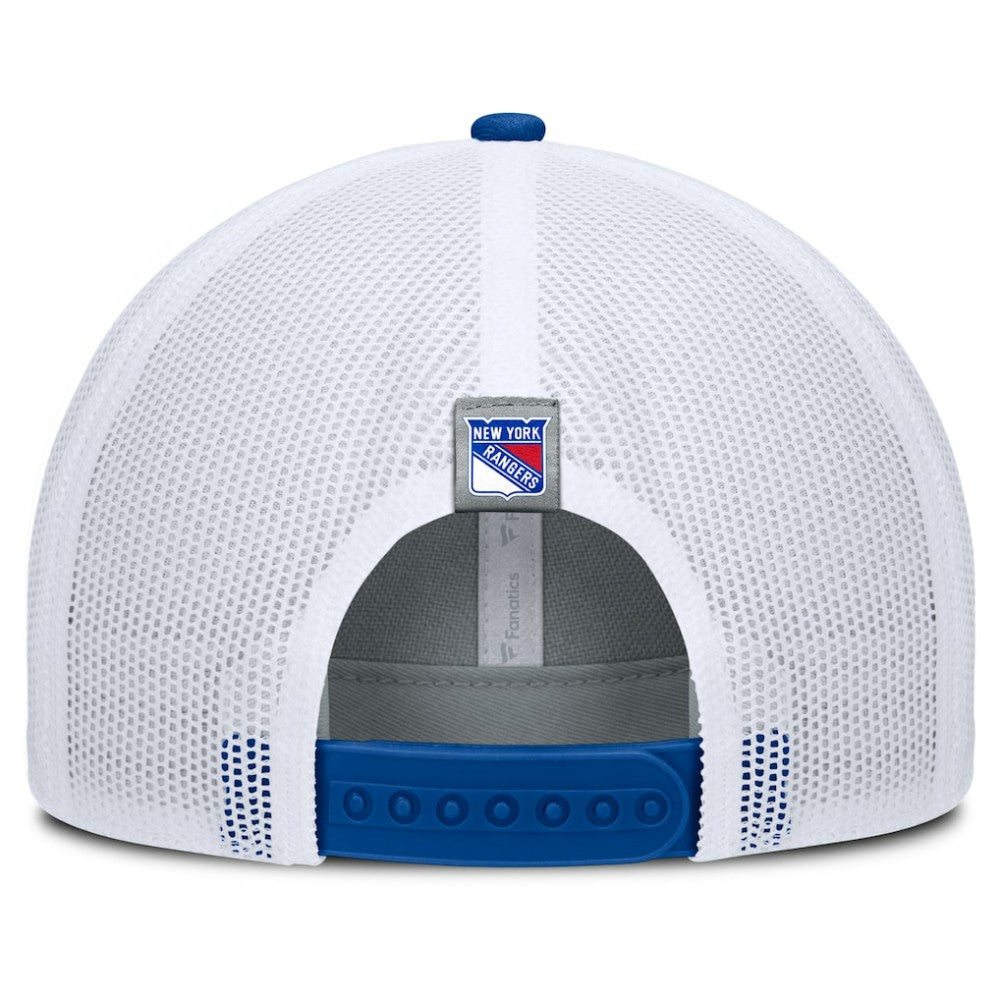 New York Rangers Fanatics Fundamental Adapt Trucker Adjustable Hat Sale