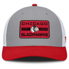 Chicago Blackhawks Fanatics Fundamental Adapt Trucker Adjustable Hat Outlet