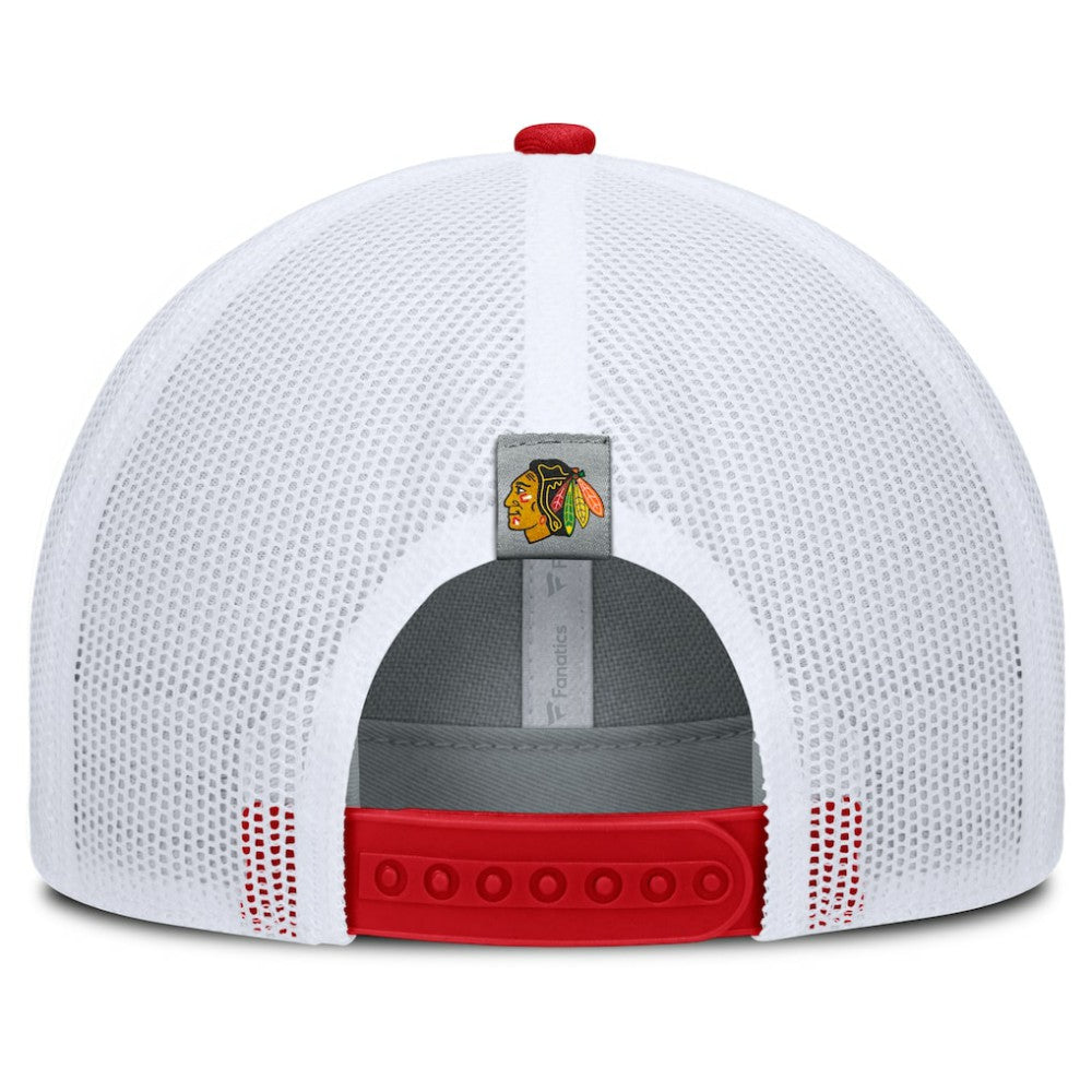 Chicago Blackhawks Fanatics Fundamental Adapt Trucker Adjustable Hat Outlet
