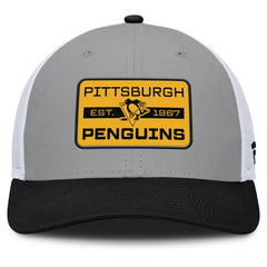 Pittsburgh Penguins Fanatics Fundamental Adapt Trucker Adjustable Hat Sale