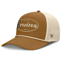 Boston Bruins Fanatics Heritage Fetch A-Frame Trucker Adjustable Hat On Sale