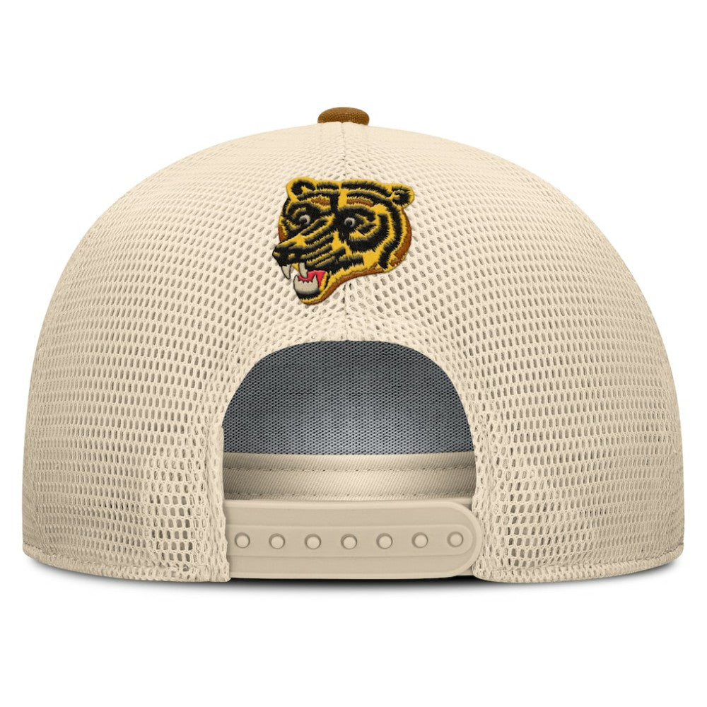 Boston Bruins Fanatics Heritage Fetch A-Frame Trucker Adjustable Hat On Sale