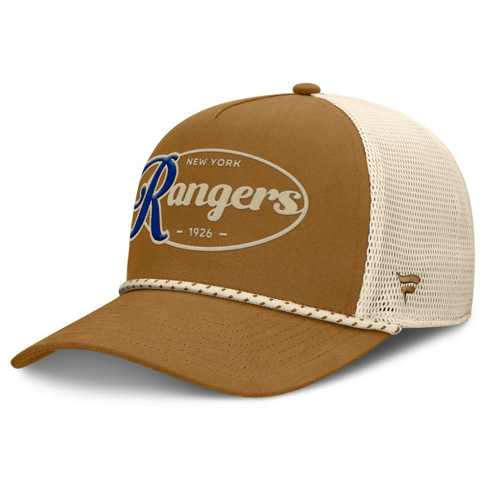 New York Rangers Fanatics Heritage Fetch A-Frame Trucker Adjustable Hat Outlet