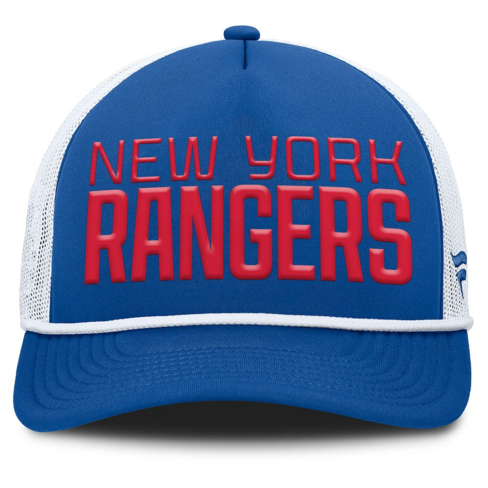 New York Rangers Fanatics Heritage Dutch A-Frame Trucker Adjustable Hat Online