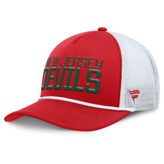 New Jersey Devils Fanatics Heritage Dutch A-Frame Trucker Adjustable Hat Discount
