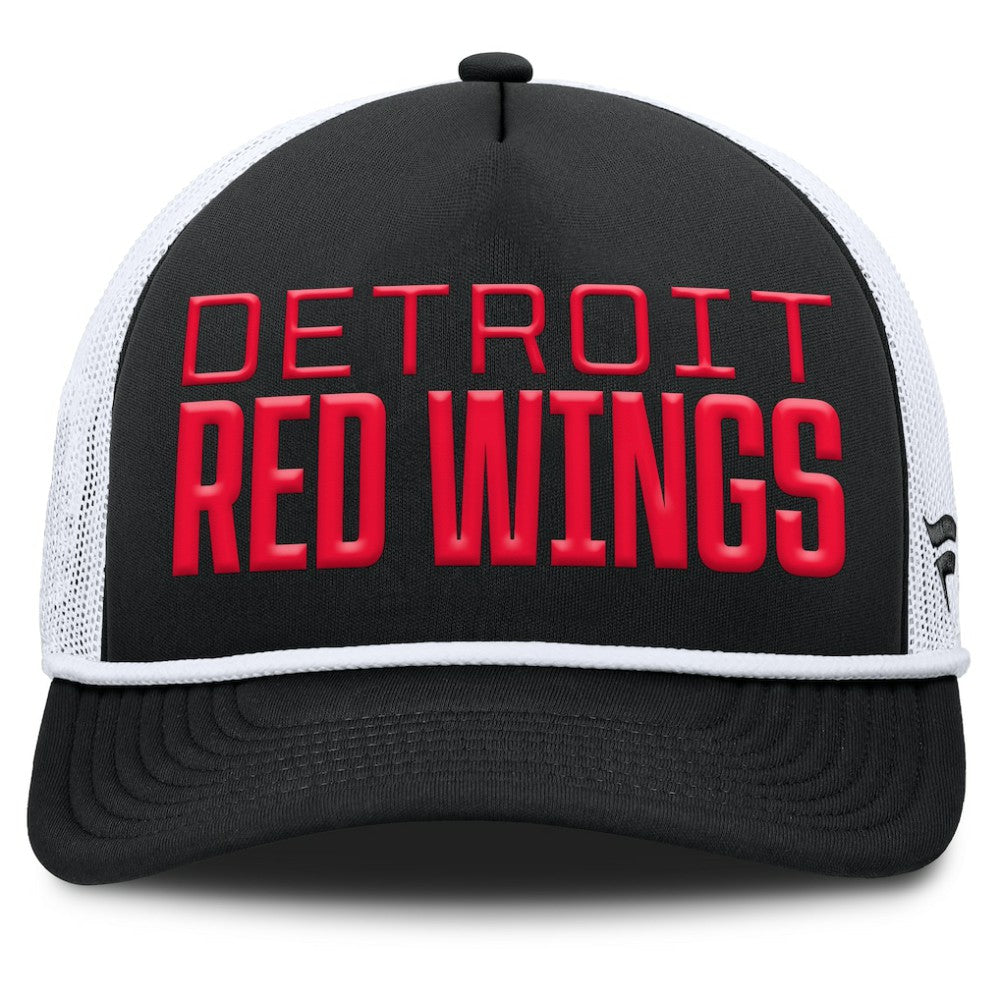 Detroit Red Wings Fanatics Heritage Dutch A-Frame Trucker Adjustable Hat For Sale