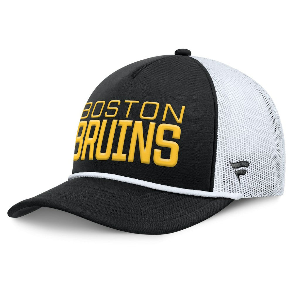 Boston Bruins Fanatics Heritage Dutch A-Frame Trucker Adjustable Hat For Sale