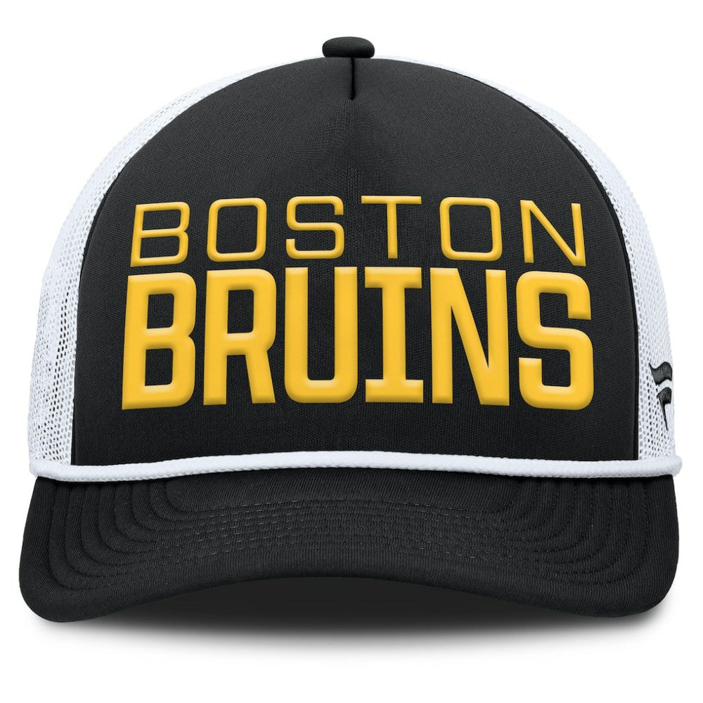 Boston Bruins Fanatics Heritage Dutch A-Frame Trucker Adjustable Hat For Sale