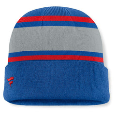 New York Rangers Fanatics Heritage Varsity Cuffed Knit Hat Discount