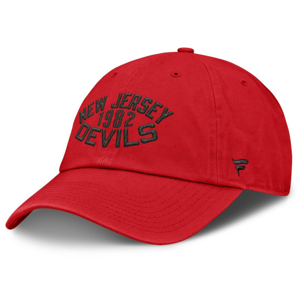 New Jersey Devils Fanatics Fundamentals Archer Adjustable Hat Discount