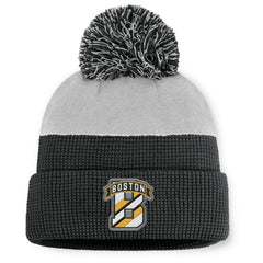 Boston Bruins Fanatics Authentic Pro Home Ice Cuffed Knit Hat with Pom Sale