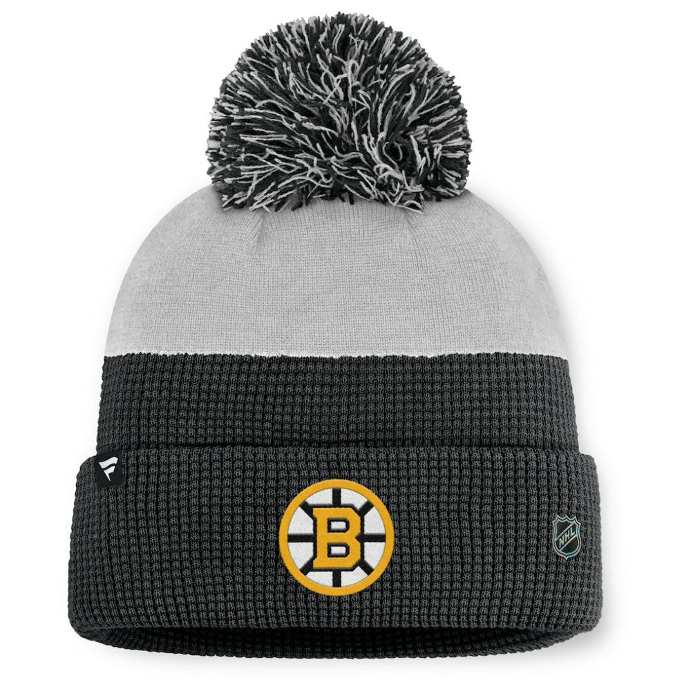 Boston Bruins Fanatics Authentic Pro Home Ice Cuffed Knit Hat with Pom Sale