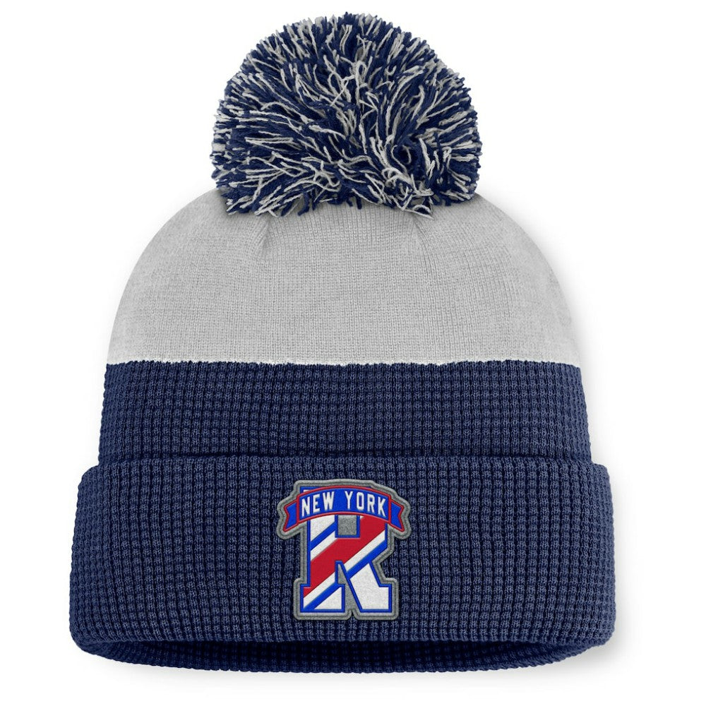 New York Rangers Fanatics Authentic Pro Home Ice Cuffed Knit Hat with Pom Sale