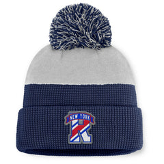 New York Rangers Fanatics Authentic Pro Home Ice Cuffed Knit Hat with Pom Sale