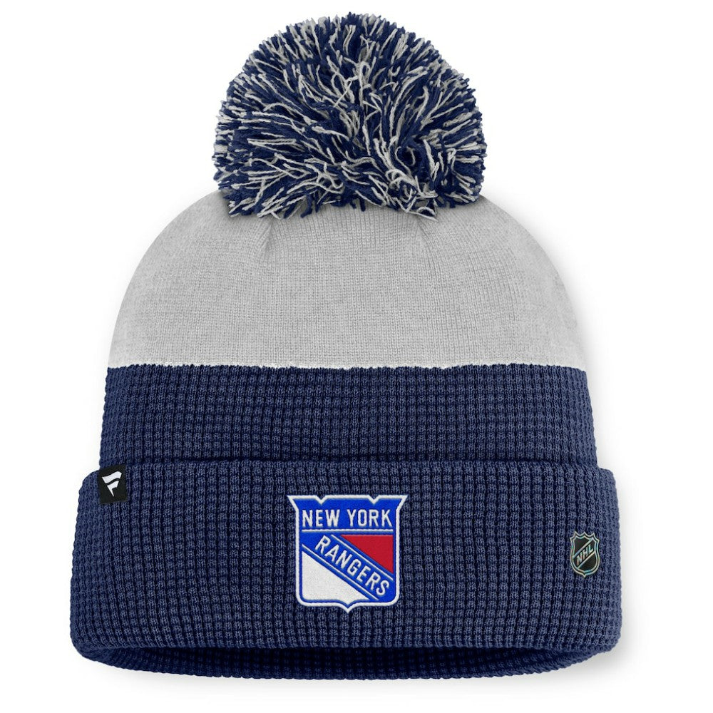 New York Rangers Fanatics Authentic Pro Home Ice Cuffed Knit Hat with Pom Sale