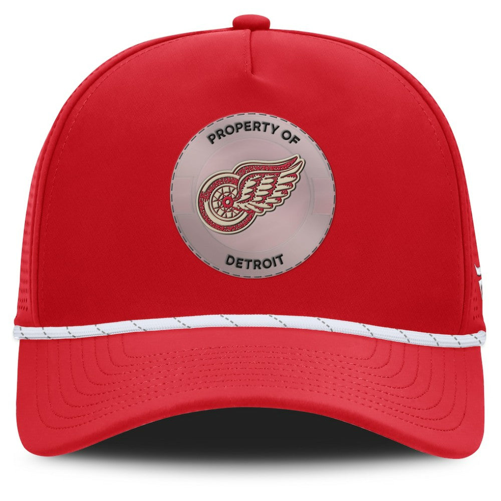 Detroit Red Wings Fanatics Centennial Pinched Front Adjustable Hat For Sale