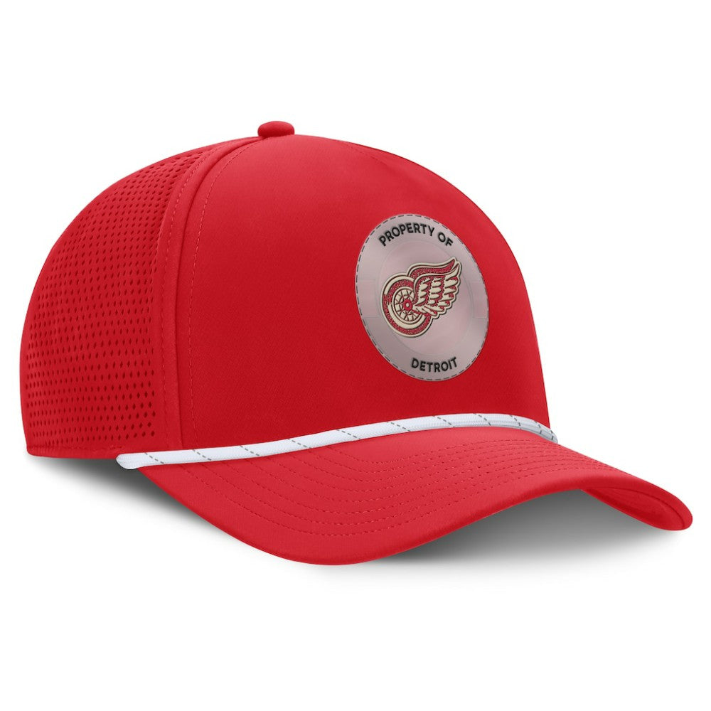 Detroit Red Wings Fanatics Centennial Pinched Front Adjustable Hat For Sale