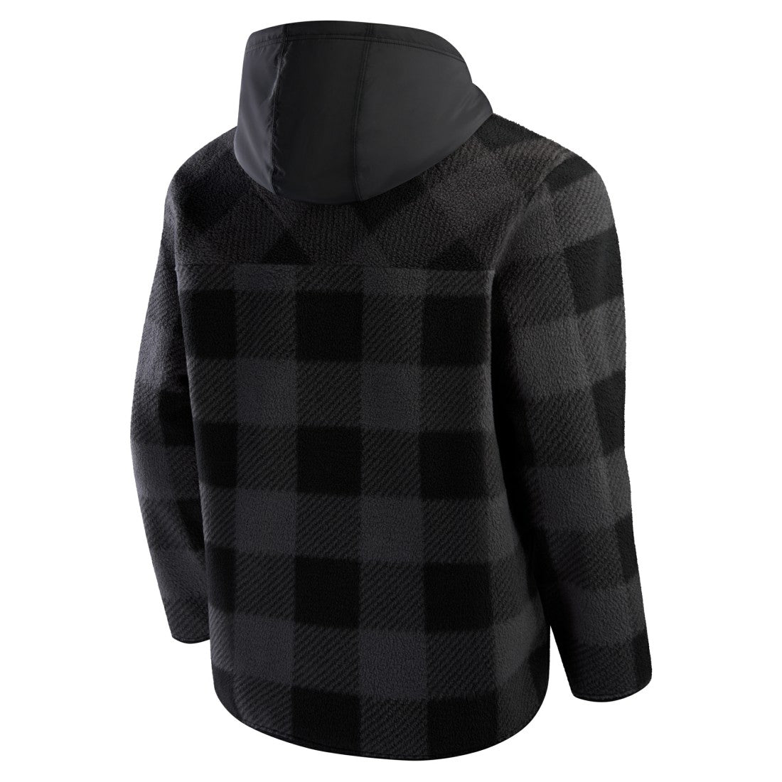 New York Jets Fanatics Elements Plaid Polar Fleece Quarter-Zip Hoodie