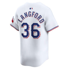 Wyatt Langford Texas Rangers Nike Home Limited Player Jersey | MLB For sale