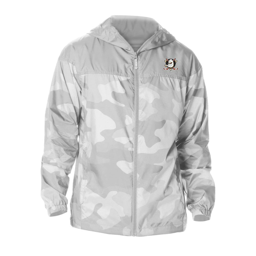 Anaheim Ducks Columbia Camo Flash Challenger Omni-Shade Full-Zip Hoodie Windbreaker For Sale