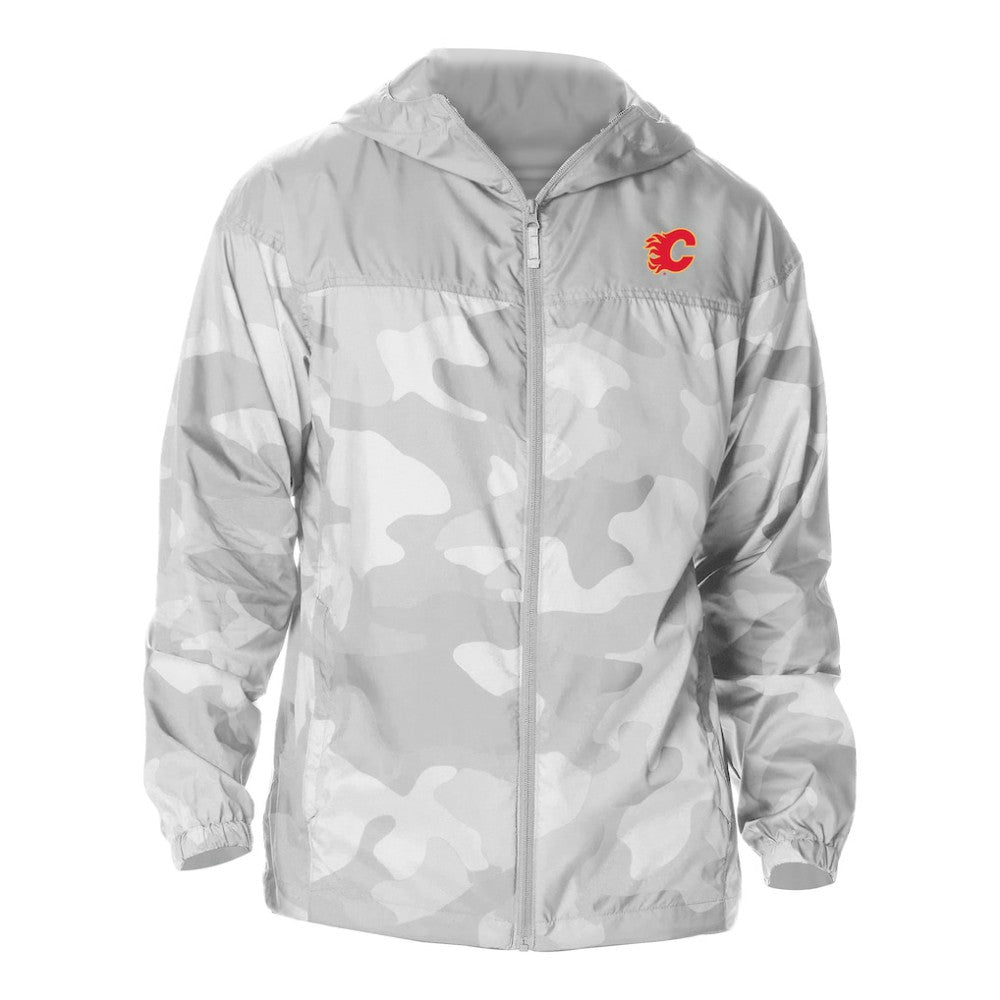 Calgary Flames Columbia Camo Flash Challenger Omni-Shade Full-Zip Hoodie Windbreaker Online