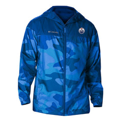 Edmonton Oilers Columbia Camo Flash Challenger Omni-Shade Full-Zip Hoodie Windbreaker For Sale