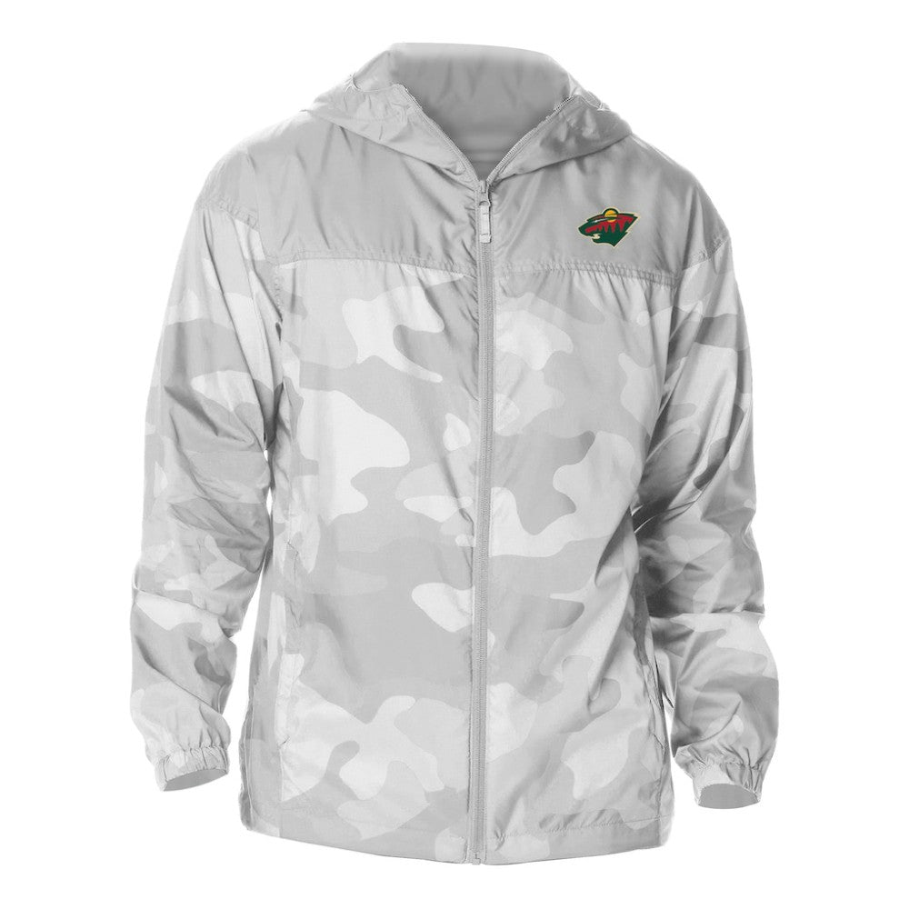 Minnesota Wild Columbia Camo Flash Challenger Omni-Shade Full-Zip Hoodie Windbreaker Online