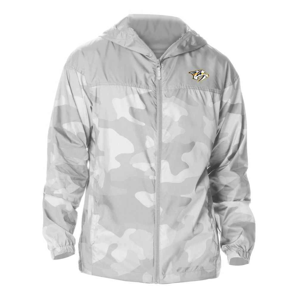 Nashville Predators Columbia Camo Flash Challenger Omni-Shade Full-Zip Hoodie Windbreaker On Sale
