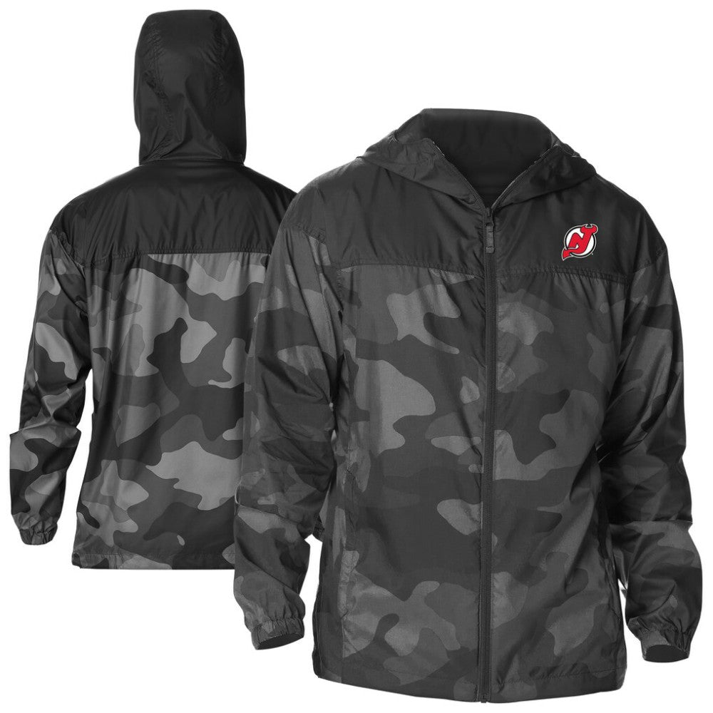 New Jersey Devils Columbia Camo Flash Challenger Omni-Shade Full-Zip Hoodie Windbreaker For Sale