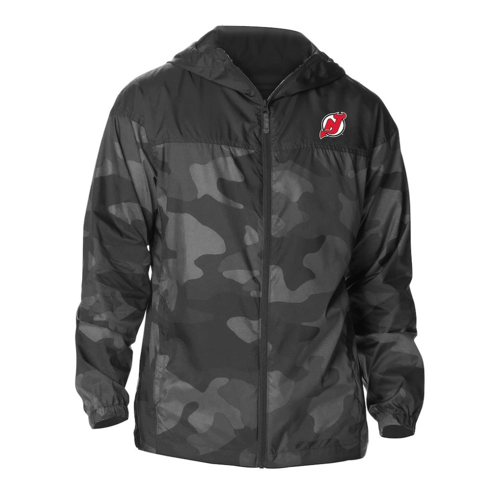New Jersey Devils Columbia Camo Flash Challenger Omni-Shade Full-Zip Hoodie Windbreaker For Sale