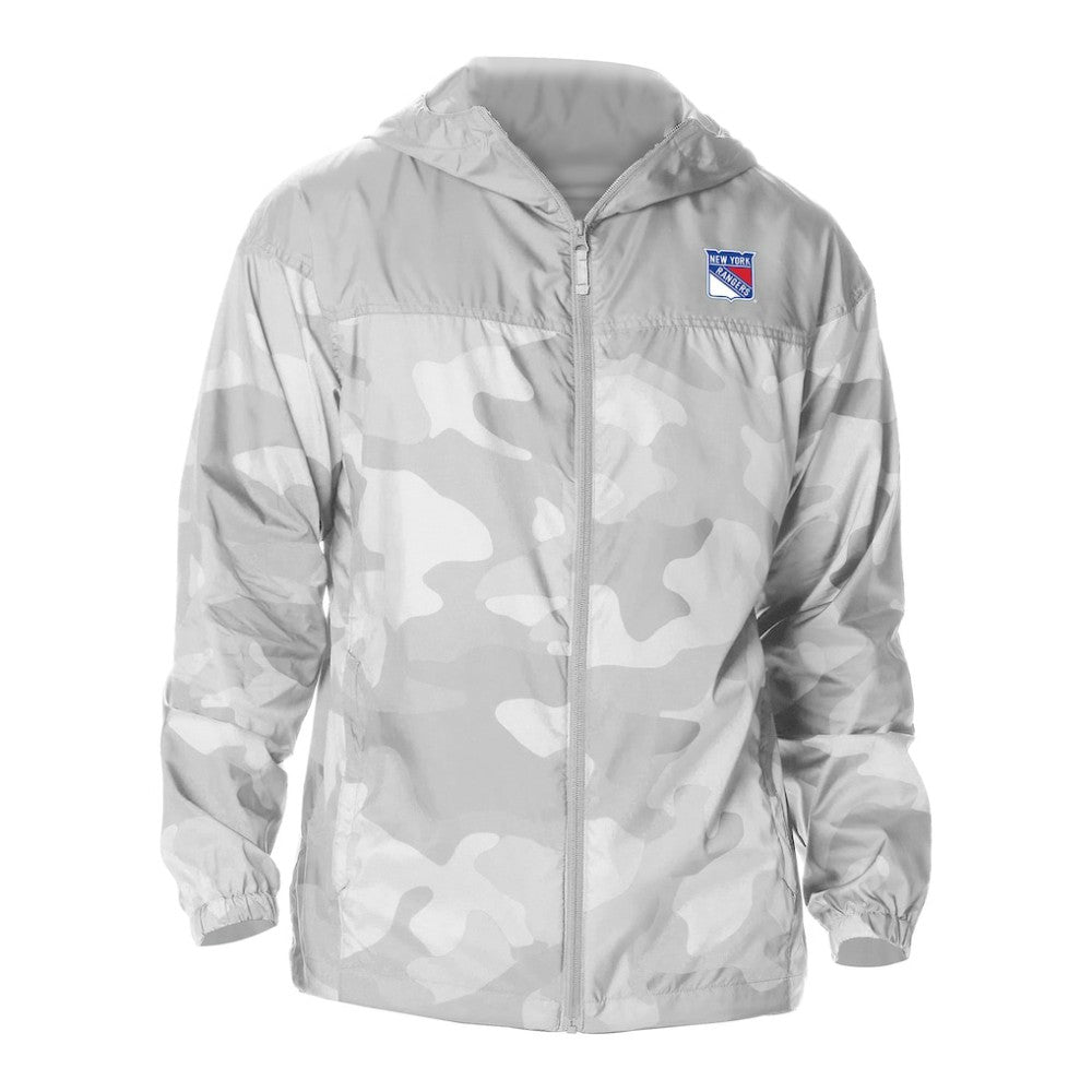 New York Rangers Columbia Camo Flash Challenger Omni-Shade Full-Zip Hoodie Windbreaker For Sale