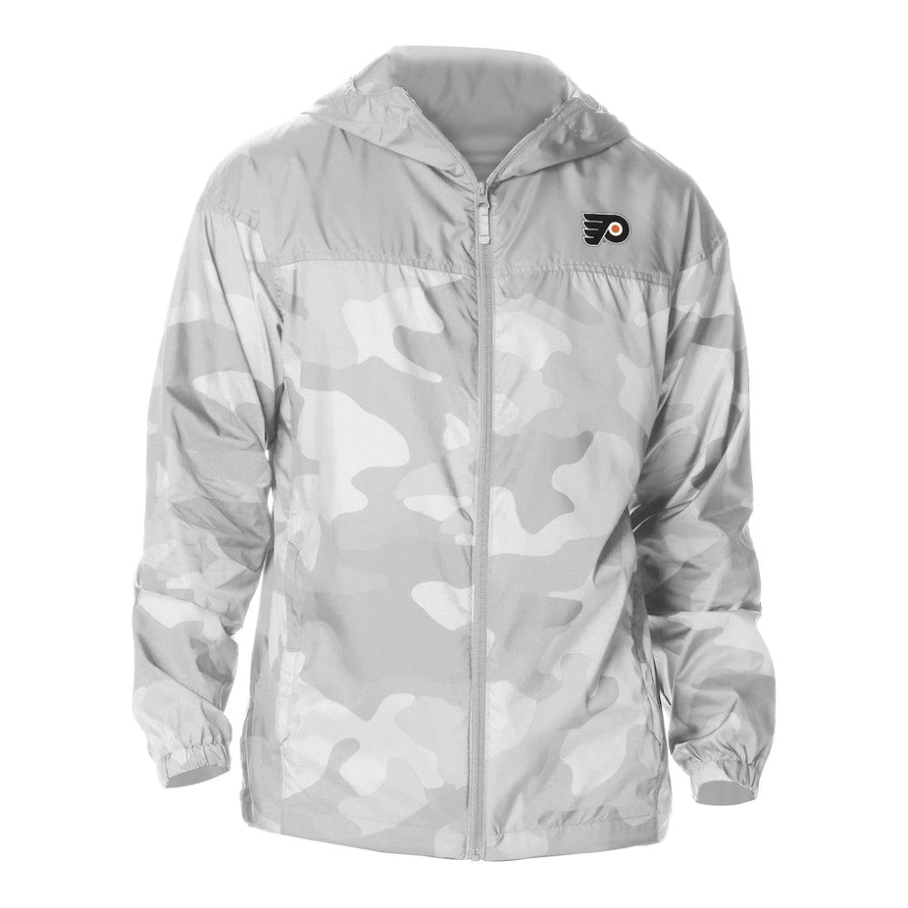 Philadelphia Flyers Columbia Camo Flash Challenger Omni-Shade Full-Zip Hoodie Windbreaker On Sale