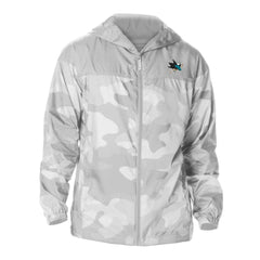 San Jose Sharks Columbia Camo Flash Challenger Omni-Shade Full-Zip Hoodie Windbreaker Outlet