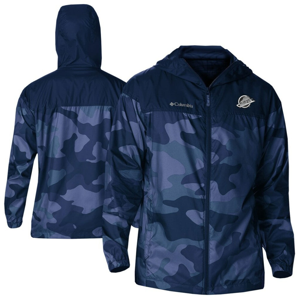 Vancouver Canucks Columbia Camo Flash Challenger Omni-Shade Full-Zip Hoodie Windbreaker Sale