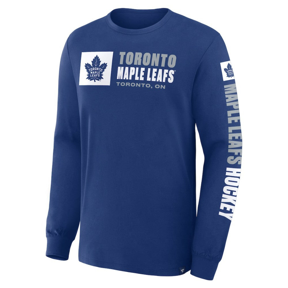 Toronto Maple Leafs Fanatics Goal Crease Legacy Long Sleeve T-Shirt For Sale