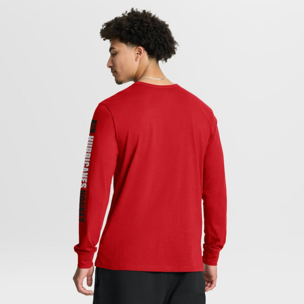 Carolina Hurricanes Fanatics Goal Crease Legacy Long Sleeve T-Shirt Discount