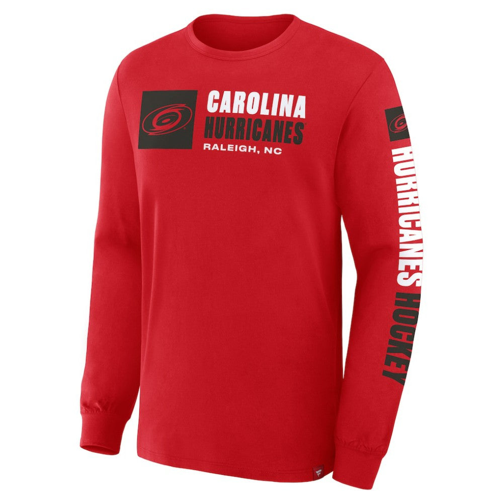 Carolina Hurricanes Fanatics Goal Crease Legacy Long Sleeve T-Shirt Discount