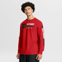 Detroit Red Wings Fanatics Goal Crease Legacy Long Sleeve T-Shirt Outlet