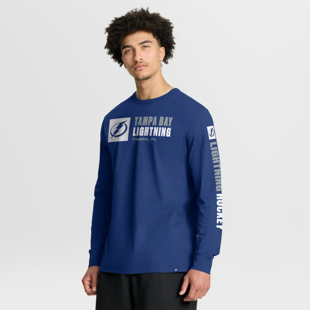 Tampa Bay Lightning Fanatics Goal Crease Legacy Long Sleeve T-Shirt Discount