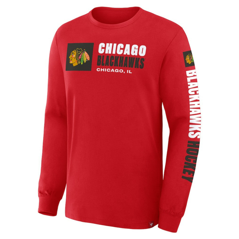 Chicago Blackhawks Fanatics Goal Crease Legacy Long Sleeve T-Shirt Online